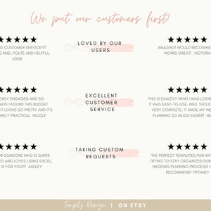 Bridal Shower Planner. Including employee guest list tracker, budget tracker, menu and venue organizer and much more. Instant download spreadsheet, planner and trackers. Digital Excel and Google Sheets Template by Temply Design