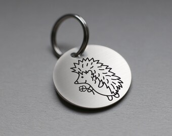 Hedgehog hexagon tag