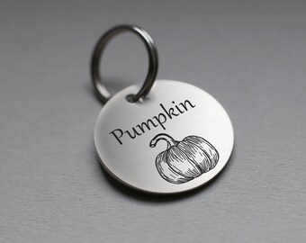 pumpkin dog tag