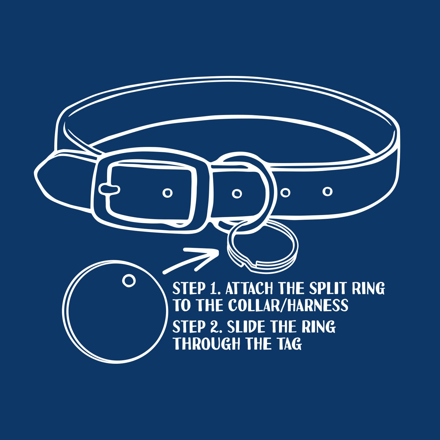 Name Tag With Goose Stainless Steel Dog Tag Pet Tag Address Etsy