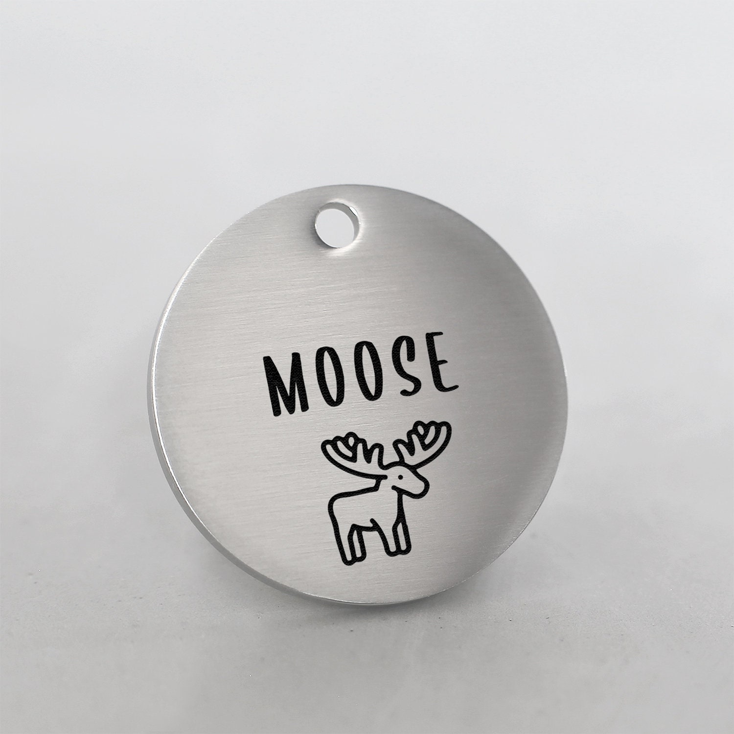Pet Tag, Dog Tag for Dog, Gift for Pet Owner, Round, Name and Phone Number,  Silver, Brass, Name Tag for Pet 
