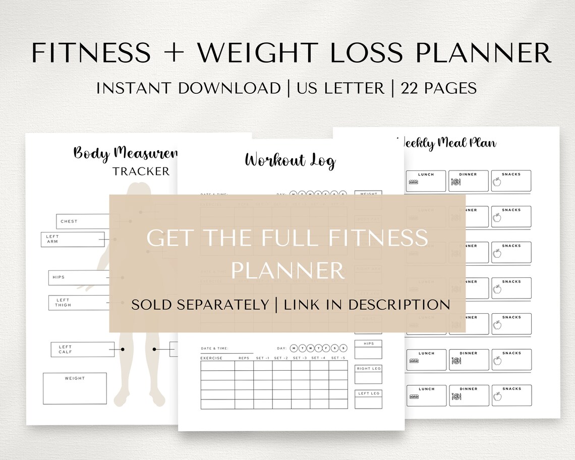 Body Measurements Tracker, Printable Body Measurement Chart, Weight ...