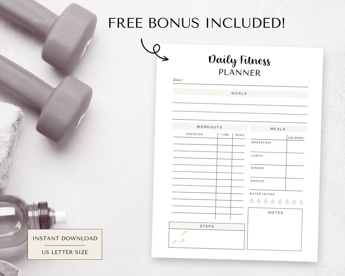 Body Measurements Tracker, Printable Body Measurement Chart, Weight ...