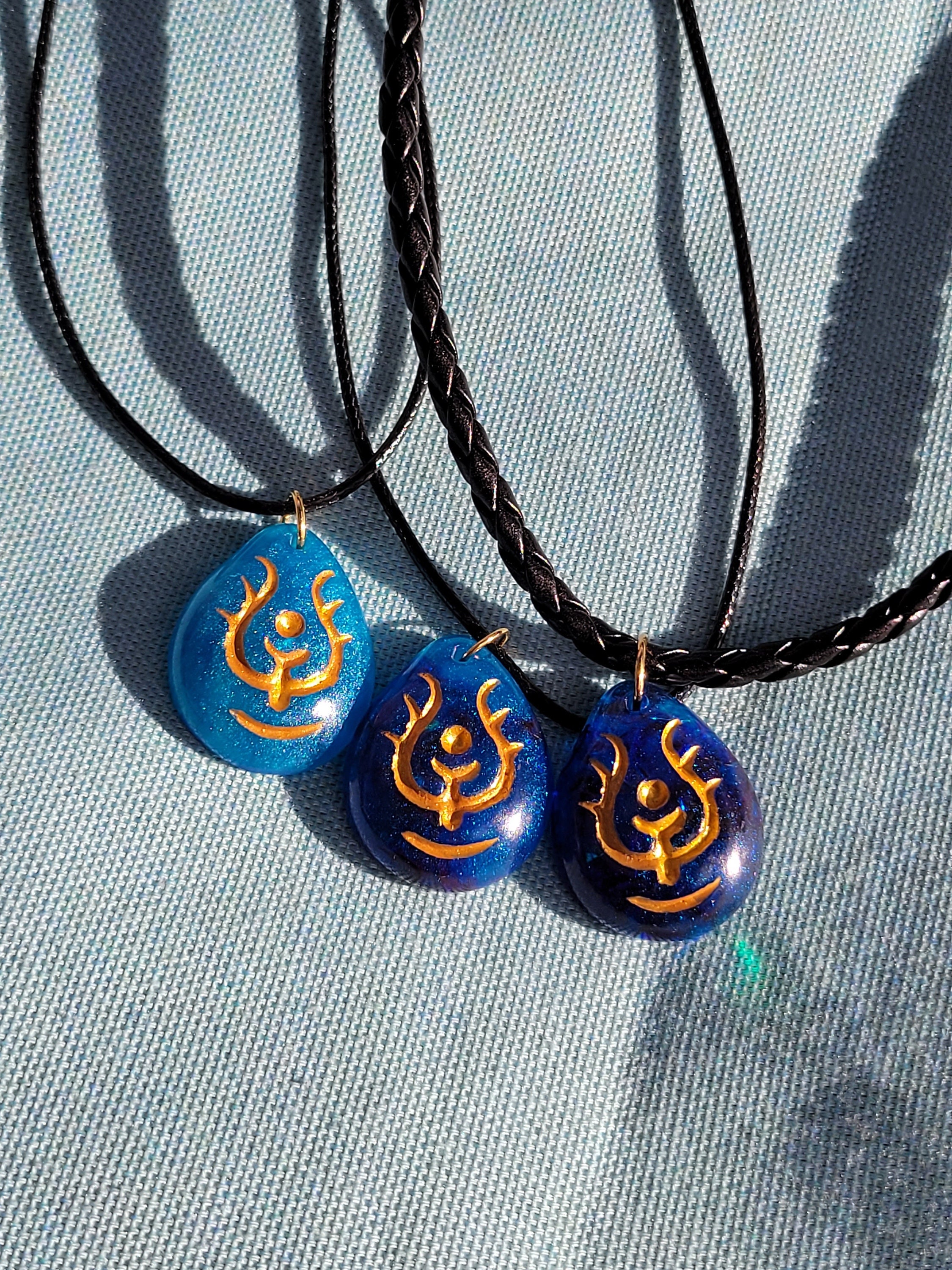 Castle in the Sky Laputa Levistone Pendant Necklace Handmade Resin