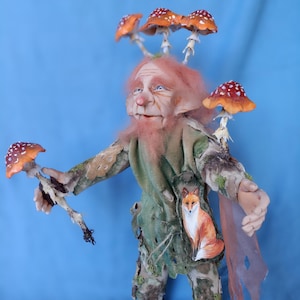 Mushroom Gnome ,Troll,mythical beings, magical beings,Duende,One piece,Trolls,Elves,Magical creatures,Magic mushroom,fantasy creatures,OOAK