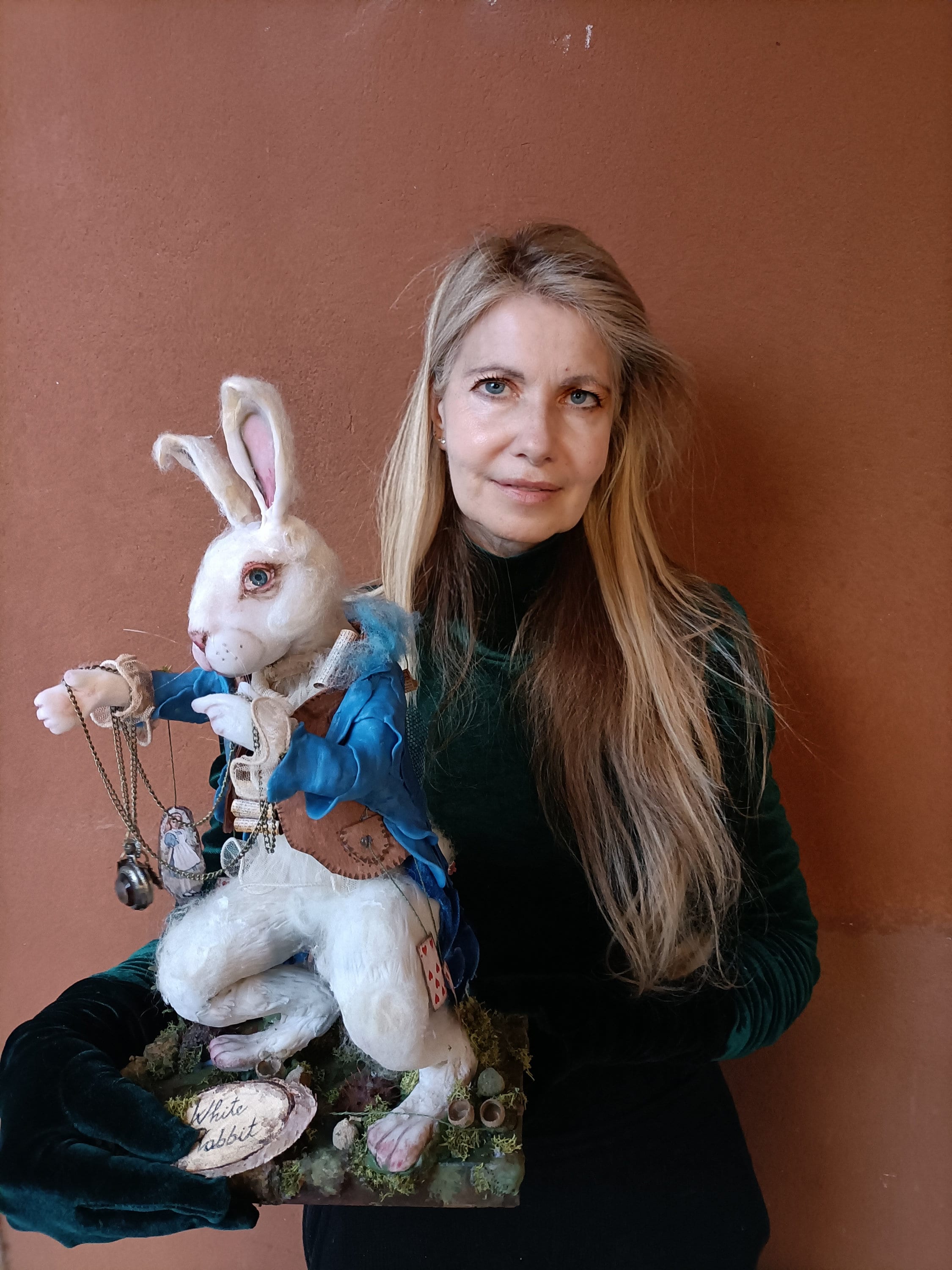 White Rabbit,alice in the Wonderland Characters,ooak White