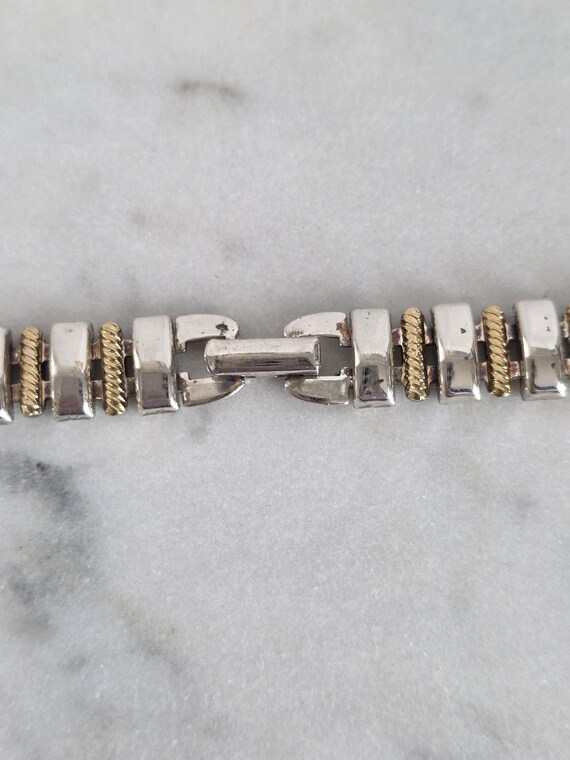 Napier Gold & Silver Tone Collar Necklace – Mixed… - image 9