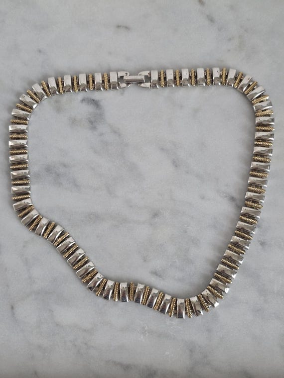 Napier Gold & Silver Tone Collar Necklace – Mixed… - image 6