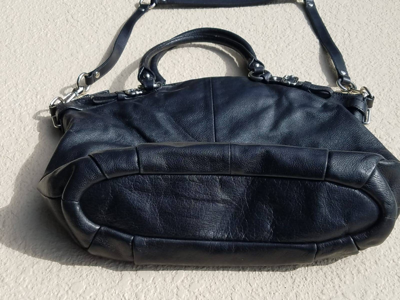 Vintage Coach Madison Black Leather Shoulder Bag - Etsy
