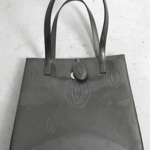 CARTIER PURSE, Cartier Happy Birthday Mini Bag, Cartier Handbag, Cartier Happy Birthday Logo Square Purse, Cartier Grey Square Tote, Cartier