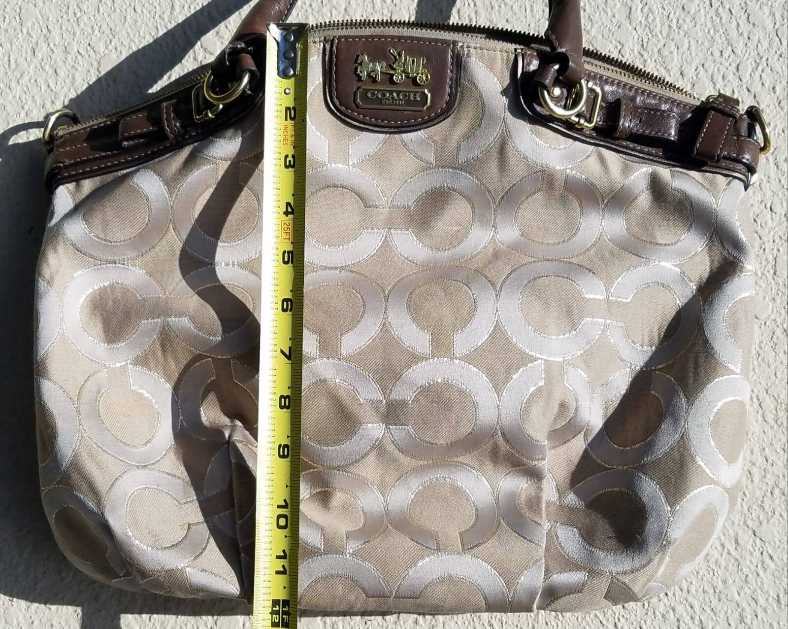 NWT Coach Madison Op Art Sabrina Satchel / Shoulder Bag