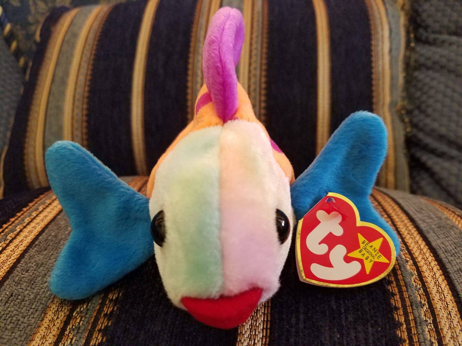 RARE LIPS the Fish Beanie Baby with Tag Errors Beanie Babies Etsy