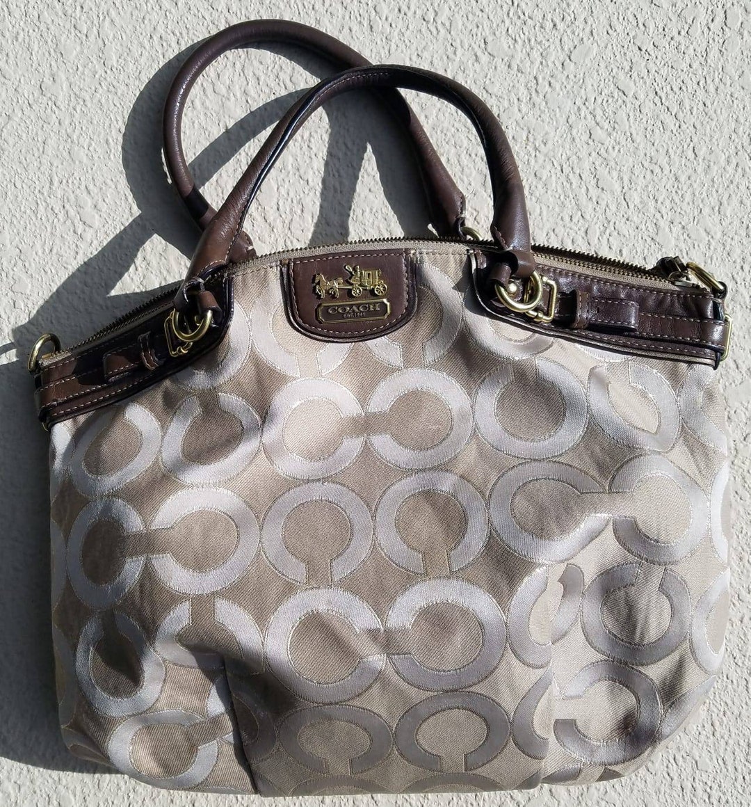 NWT Coach Madison Op Art Sabrina Satchel / Shoulder Bag