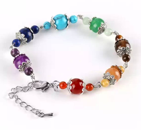 Chakra shop bracelet etsy