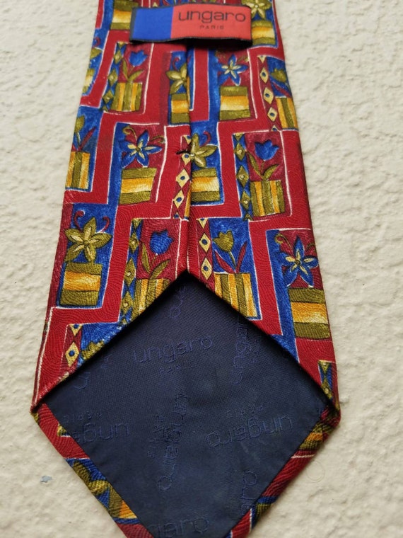 UNGARO TIE, Ungaro Paris 100% Silk Necktie, Ungar… - image 1