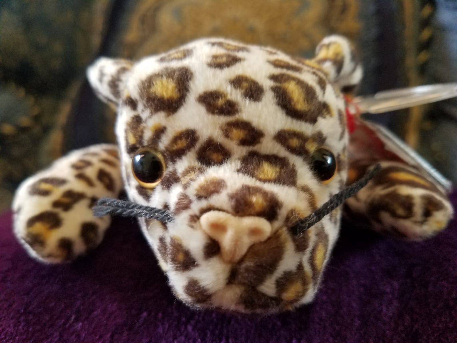 ULTRA RARE Freckles the Leopard with Tag Errors PVC Pellets, Beanie Baby Collectible, Ty Beanie Babies Collection, Freckles with Errors!!