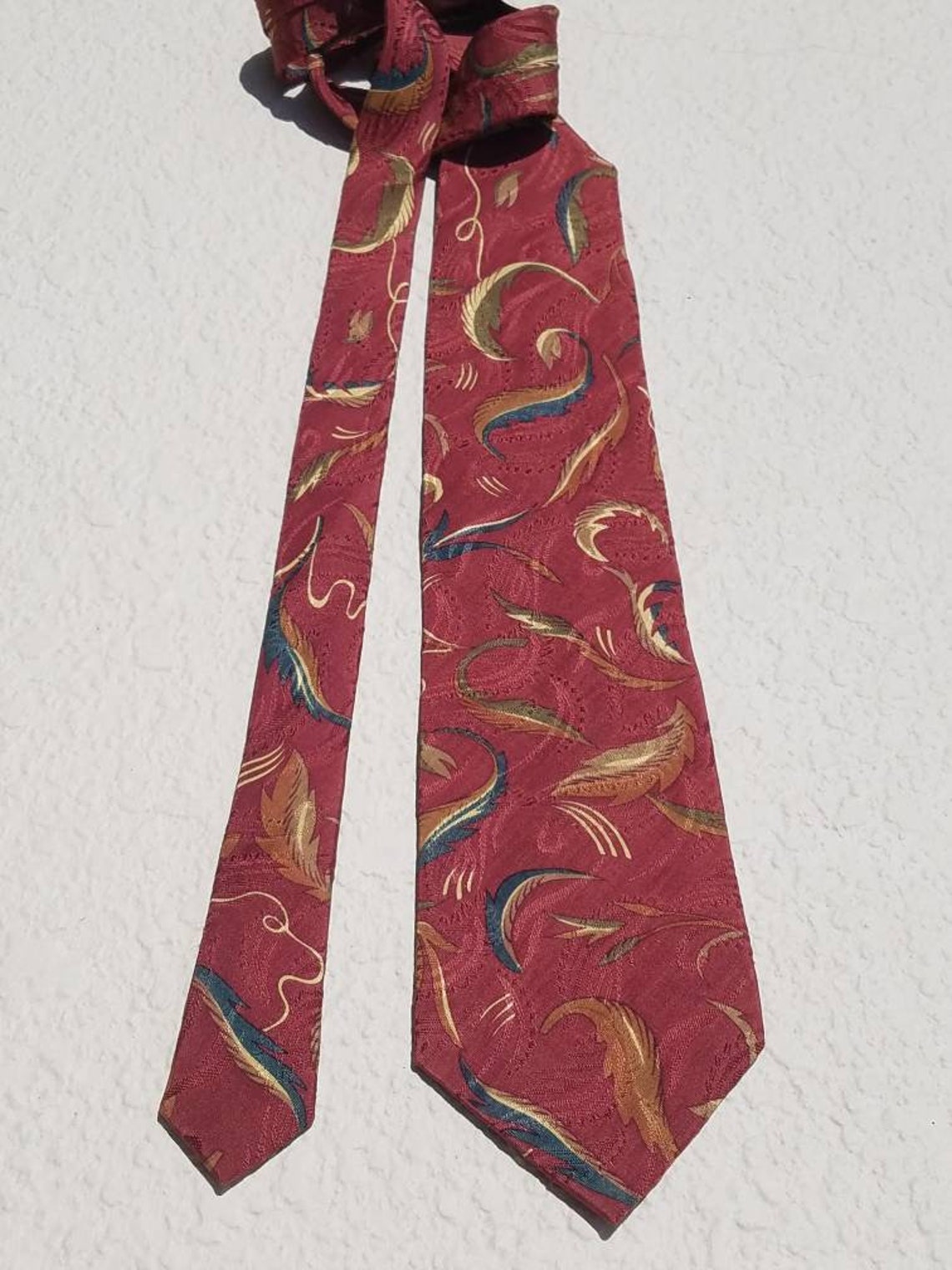 HART SCHAFFNER & Marx Tie Silk Necktie Dark Red Tie Mens - Etsy Australia