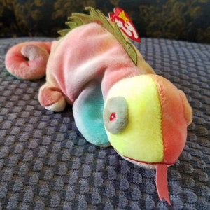 RARE IGGY Beanie Baby with Errors, Iggy the Iguana with Tag Errors, Beanie Babies with Errors, Beanie Baby Collectible, ty Beanie Babies!!