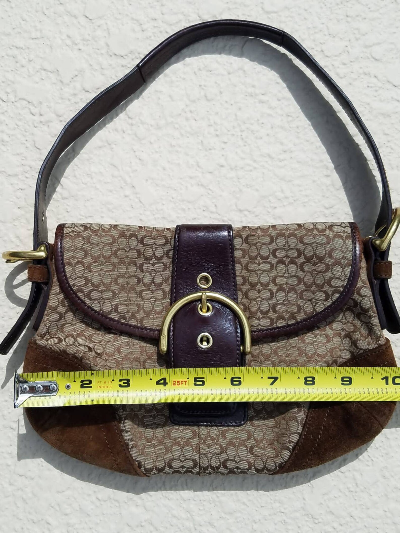 COACH Purse COACH With Buckle Coach With Leather Brown Etsy
