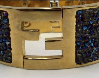 Fendi leather bracelet discount