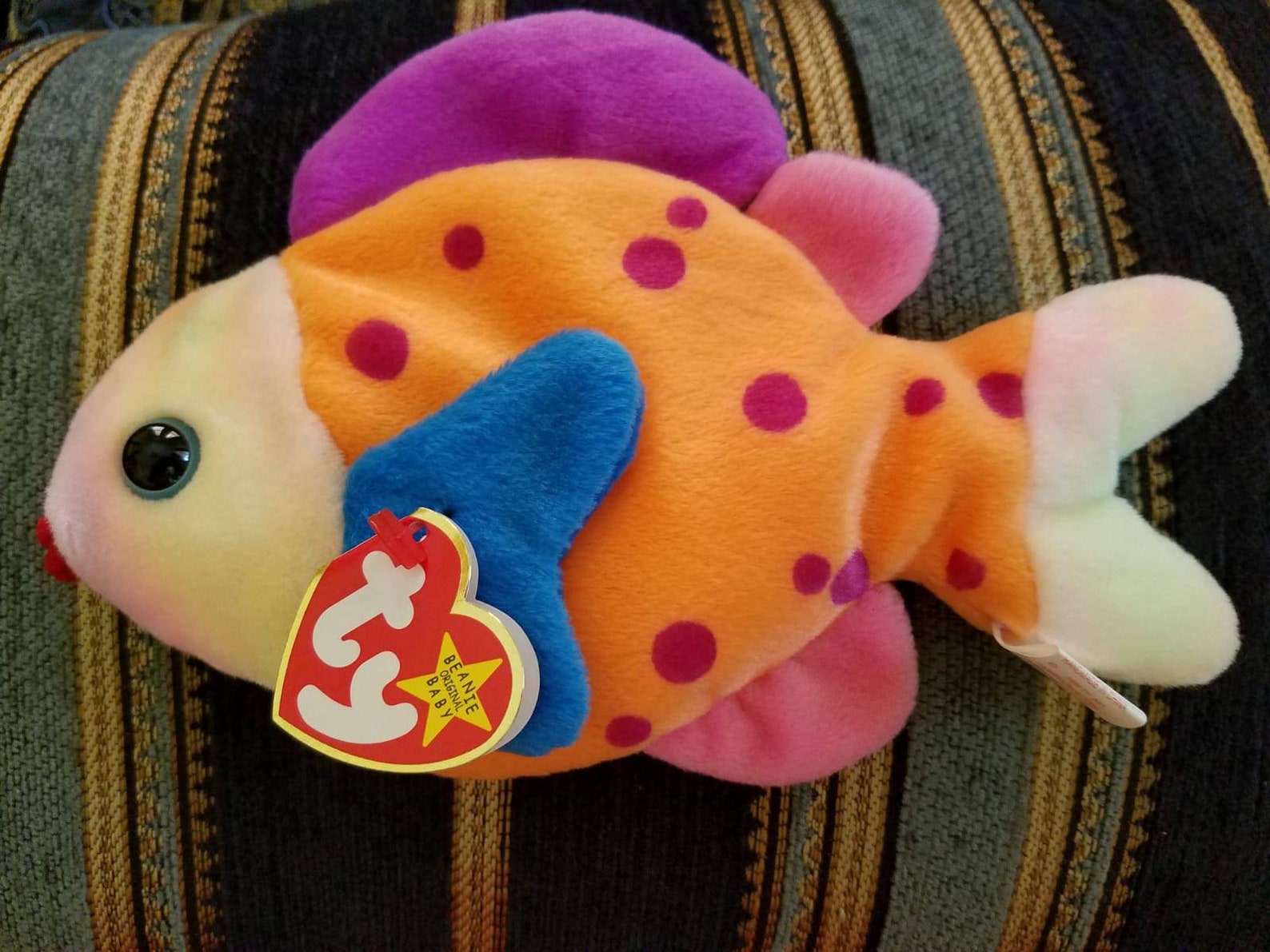 RARE LIPS the Fish Beanie Baby With Tag Errors Beanie Babies Etsy