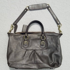 BRONZE COACH Purse, COACH Ashley, Coach Bronze Purse, Coach Big Bag, Coach Shoulder Bag, Coach Collection image 2