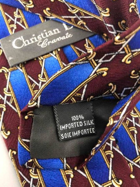 CHRISTIAN DIOR Tie, Christian Dior 100% Imported … - image 3