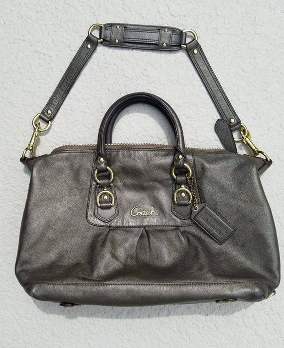 BRONZE COACH Purse, COACH Ashley, Coach Bronze Pu… - image 1