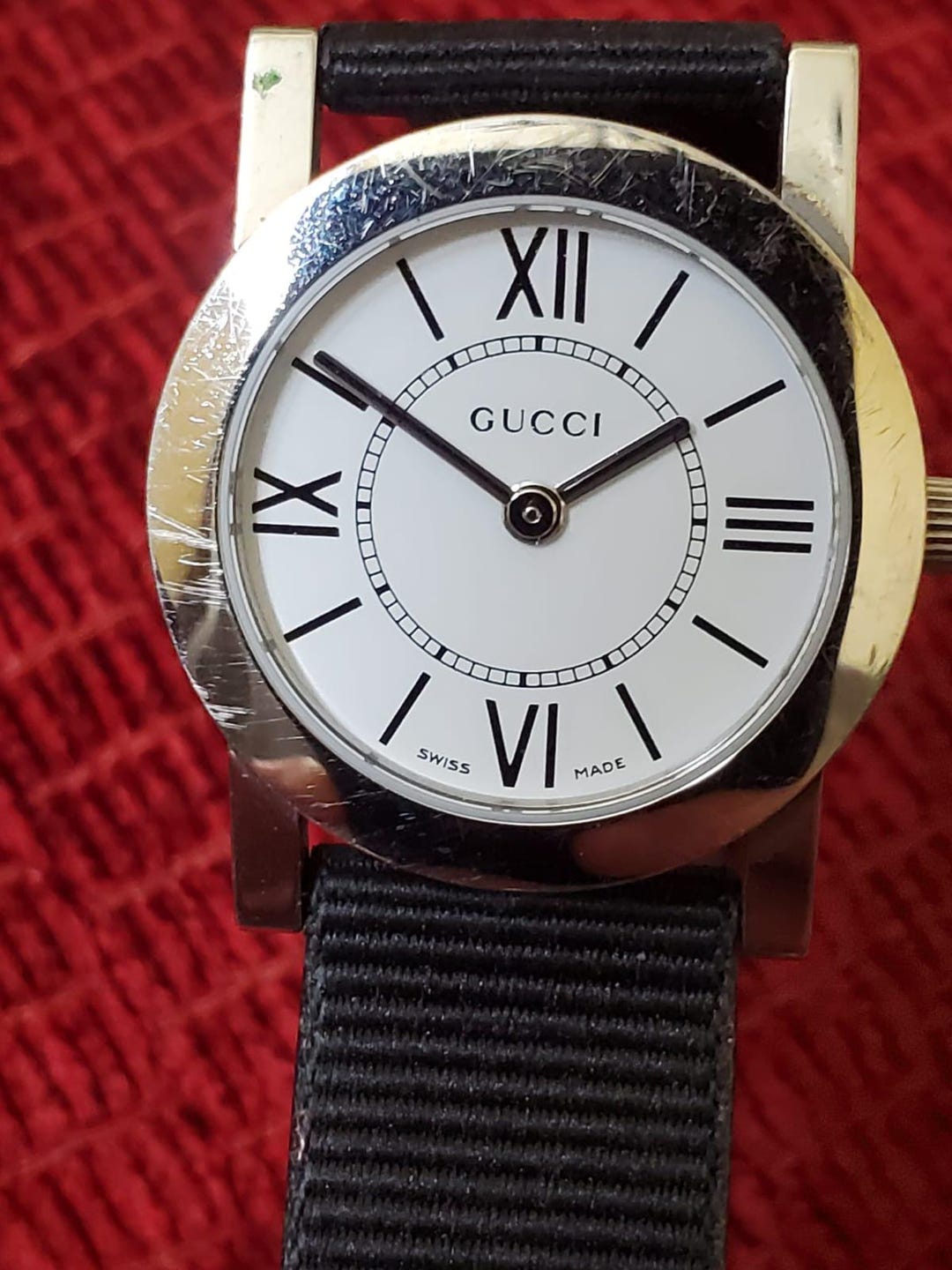 VINTAGE GUCCI Watch, Vintage Unisex Gucci Watch, Silver Watch, Silver ...