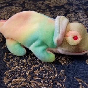 RARE RAINBOW Beanie Baby with Tag Errors, Beanie Baby Collectible with Errors, Ty Beanie Babies with Errors, Rainbow the Chameleon!!