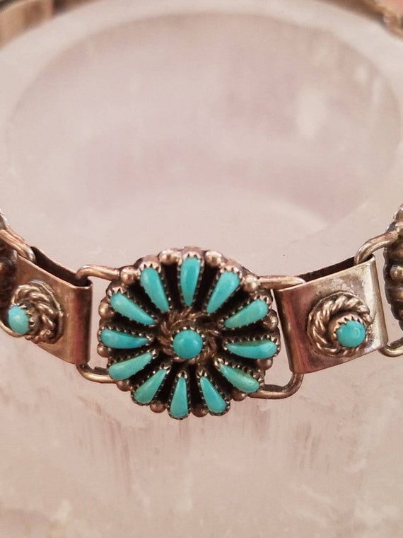 Ultra RARE ZUNI Signed Bracelet JH Owaleon Zuni T… - image 2