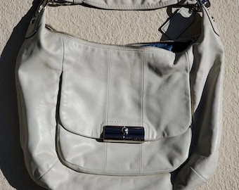 COACH PURSE Coach Kristin Ivory Champagne Leather Bag Coach Collection Coach Shoulder Bag Coach White Leather Handbag Coach Hobo Bag Etsy Ireland