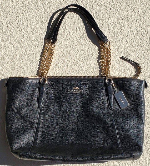 Coach black handbag purse M050-9248 | Black handbags, Black coach purses,  Handbag