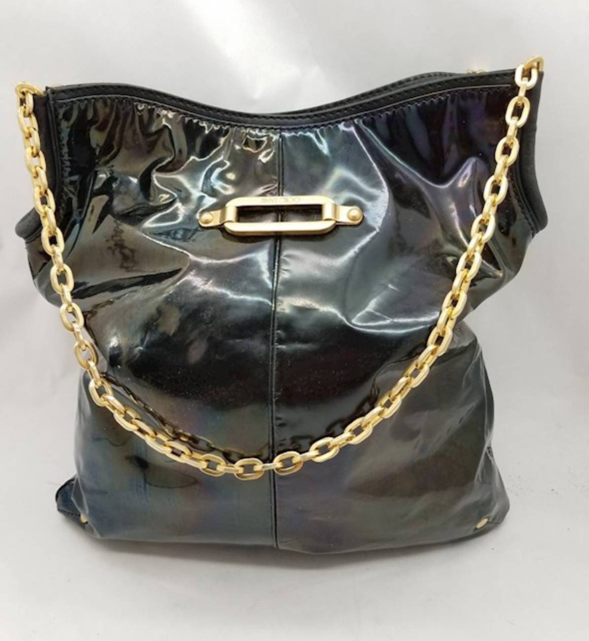 jimmy choo gold purse
