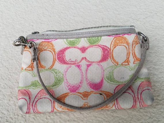 Coach | Bags | Coach Multicolor Striped Spring Purse | Poshmark