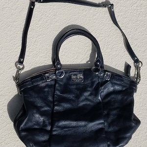 SEXY COACH MADISON, Coach Collection, Coach Shoulder Bag, Black Handbag, Coach Black Leather Purse, Coach Vintage, Black Coach!