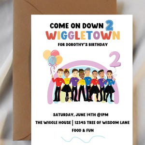 The Wiggles Birthday Invitation I DIGITAL FILE