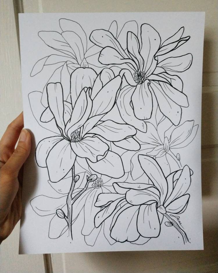 Original: First Magnolia Tree | Etsy