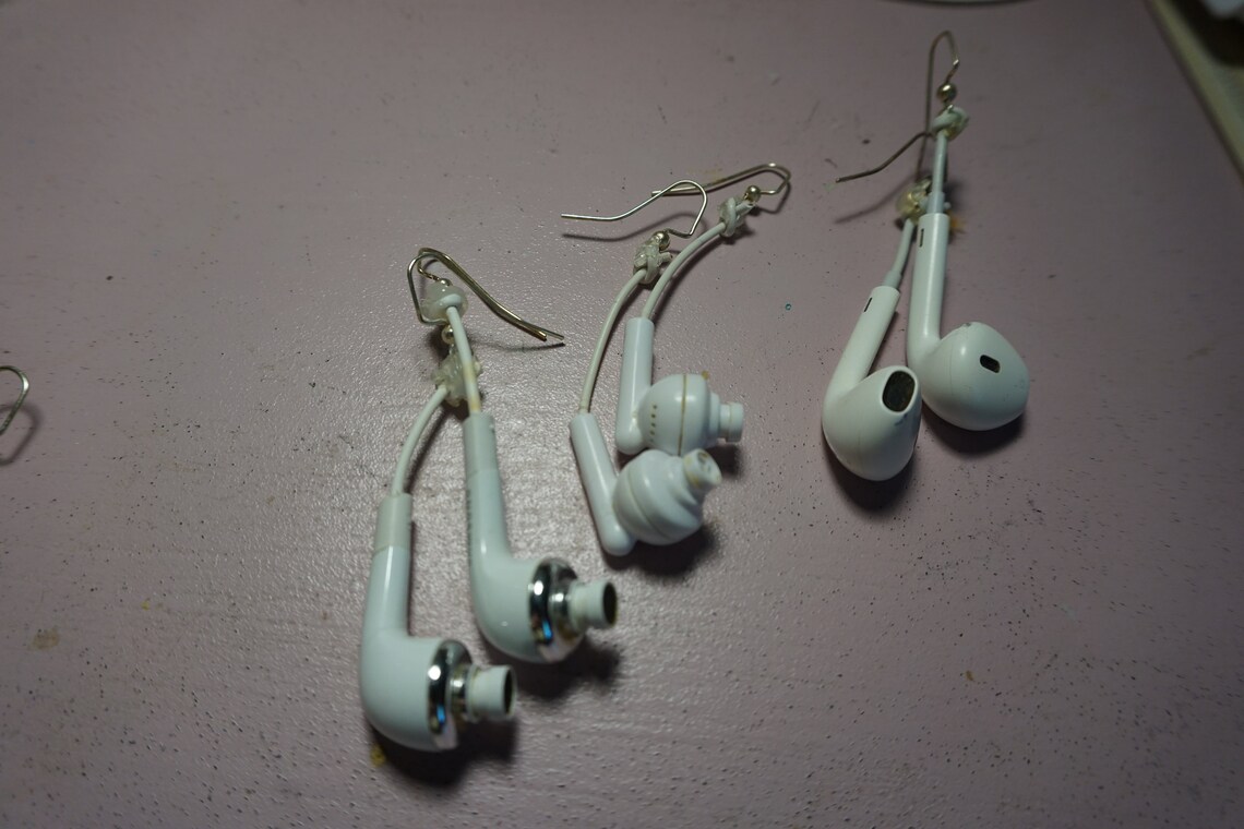 Headphone Earrings Etsy