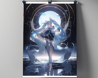 初音ミク ウォールアート デジタルダウンロード | ミク インスタントダウンロード | 初音ミク ボーカロイド ポスター | アニメ ウォールアート | アニメ デジタルダウンロード