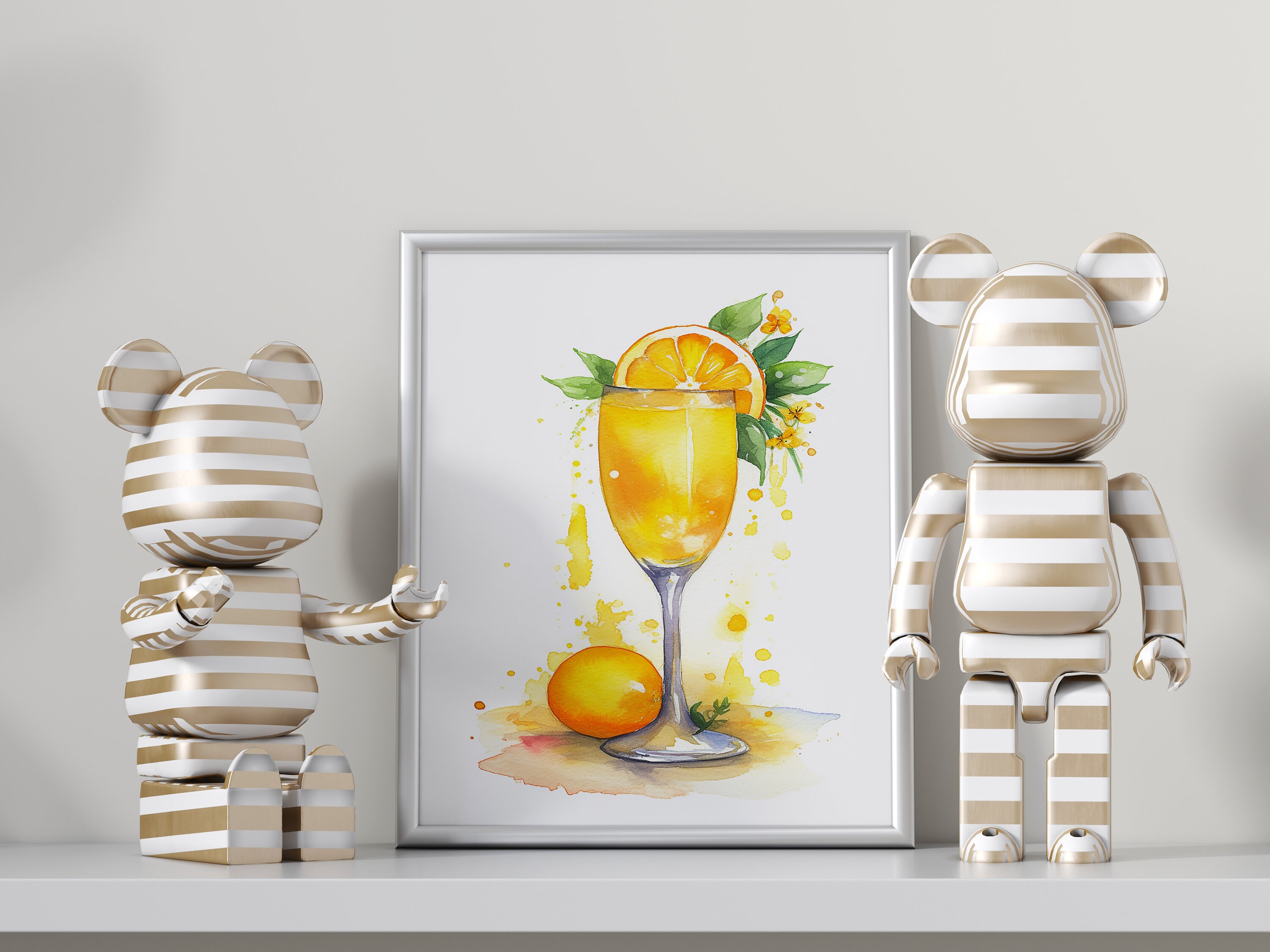 Mimosa Cocktail Digital Download, Printable Cocktail Art, Signature ...