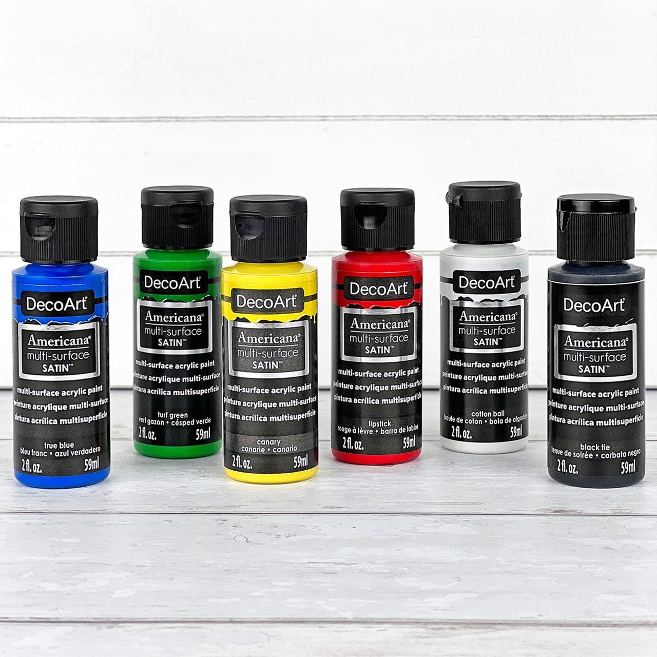 Chalkboard Paint 2 Oz. Decoart. Americana Black Chalk Paint for Glass,  Ceramic, Wood. 59 Ml. 