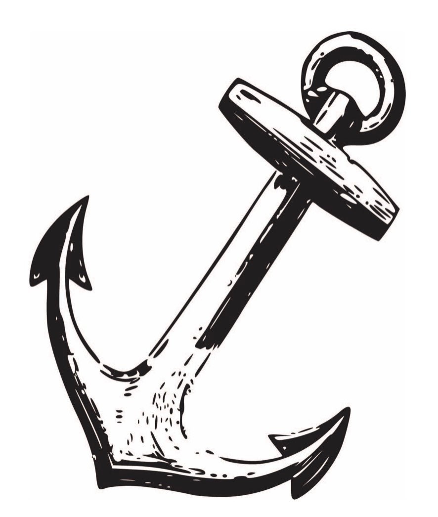 Reusable Adhesive Stencil Anchor Magnolia Design Co 8 5 X 11 Etsy