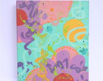 Wild Intuition- Abstract Colourful Flower Art
