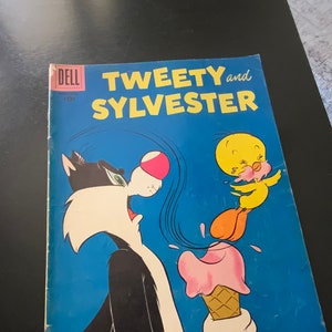 Cómic clásico de Dell: Piolín y Silvestre, Warner Bros. Cartoons n.° 21, junio-agosto de 1958