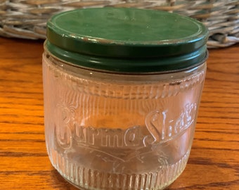Vintage Hazel Atlas Burma-Shave 1 pound jar