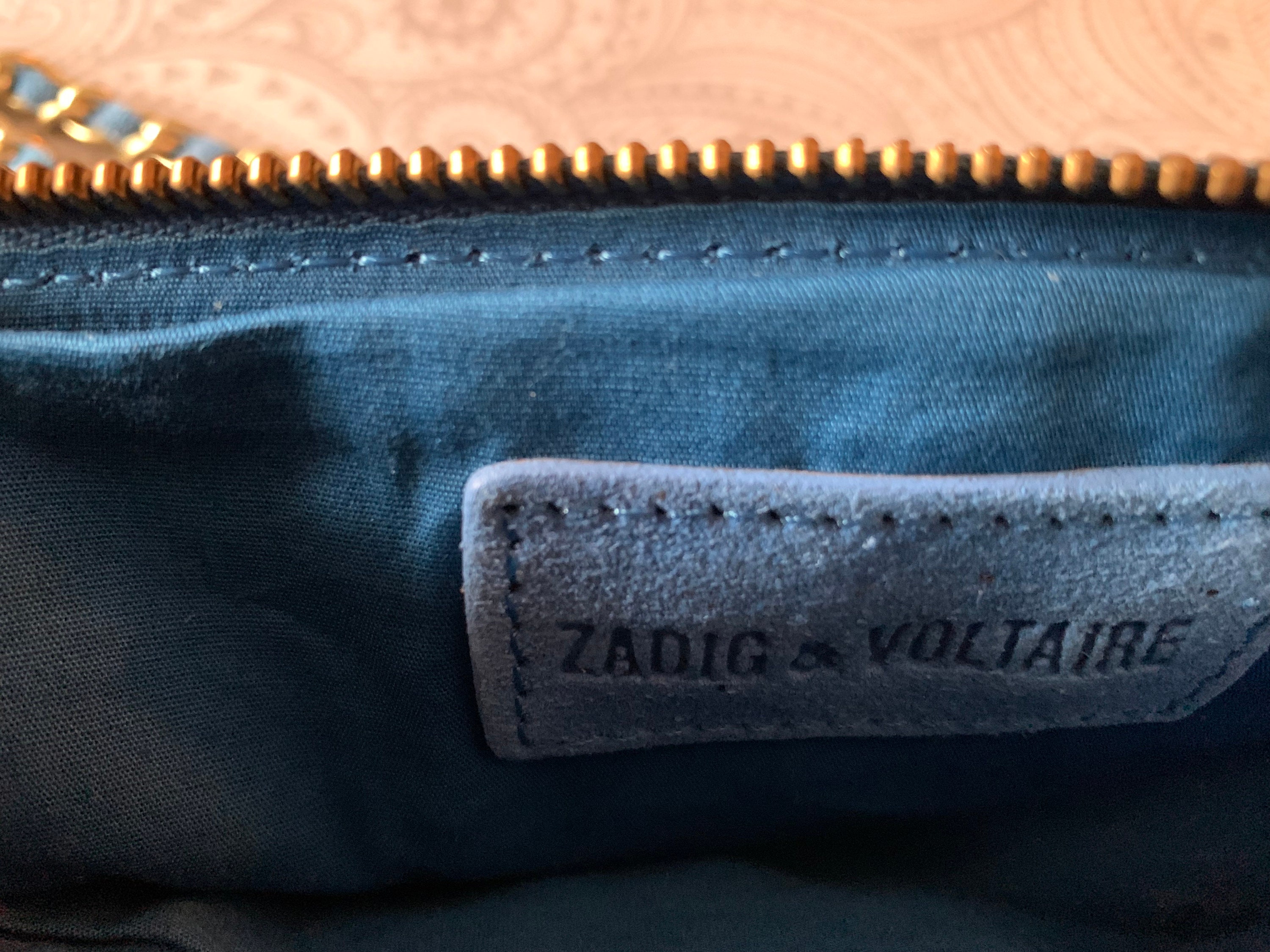 Vintage Genuine Zadig and Voltaire Rock Matelasse Clutch Bag 