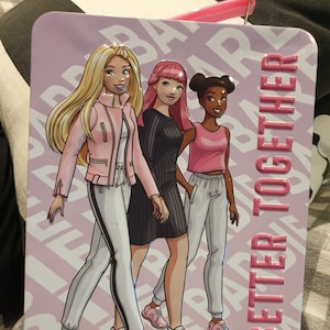 Barbie tin Metal tin Barbie Rectangular tin Better together tin Barbie Carry case image 1