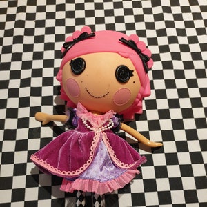 Super Cute 2009 MGA Retired Lalaloopsy Confetti Carnivale Doll  Lalaloopsy doll 12" A few marks as pictured Pink doll