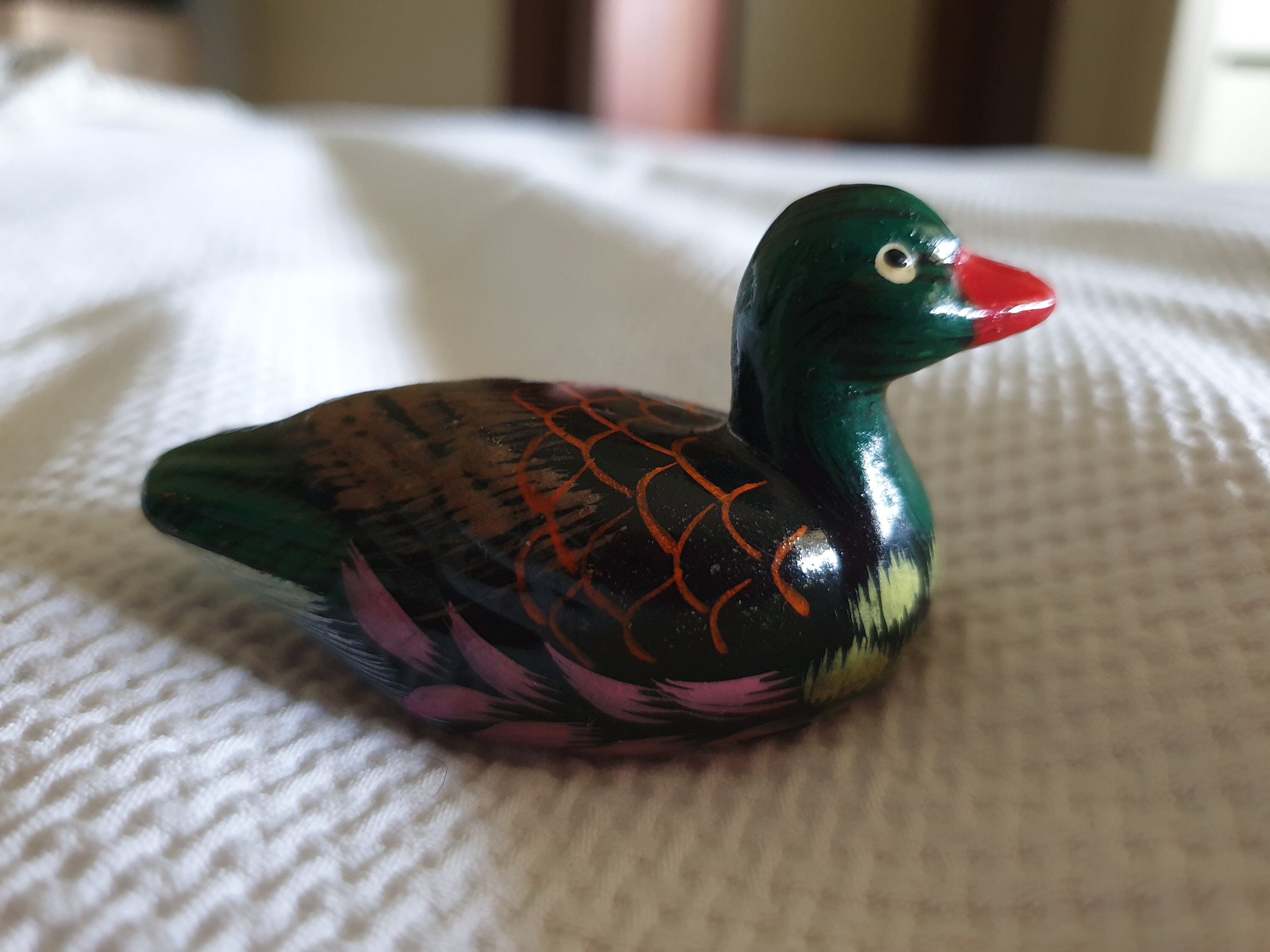 Vintage Hand Painted duck Clay duck Miniature Duck Decoy Etsy